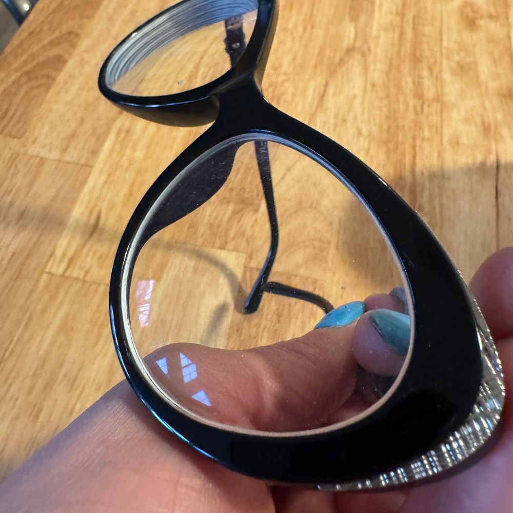 Chanel Black Cat-Eye Oversized prescription Glasses for frames AS IS - Picture 4 of 8